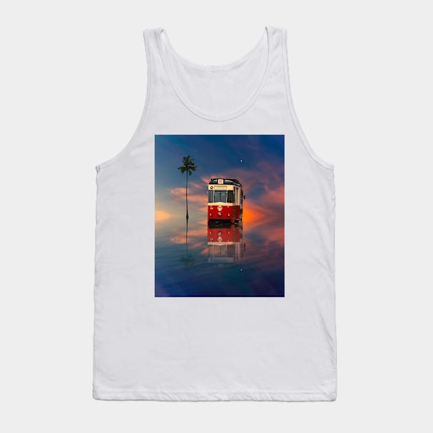 Tram over water Tank Top by karadoc